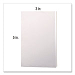 Scratch Pads, Unruled, 3 x 5, White, 100 Sheets, 12/Pack