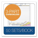 Multipart Packing List Forms, Three-Part Carbonless, 5.56 x 7.94, 50 Forms Total