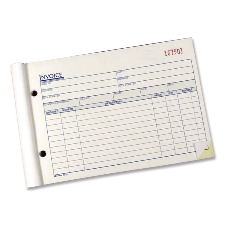 Multipart General-Purpose Invoice Pad, Three-Part Carbonless, 7.94 x 5.56, 50 Forms Total