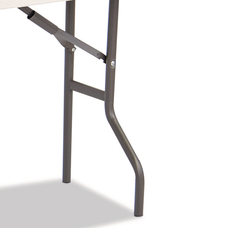 IndestrucTable Classic Folding Table, Rectangular, 60" x 18" x 29", Platinum