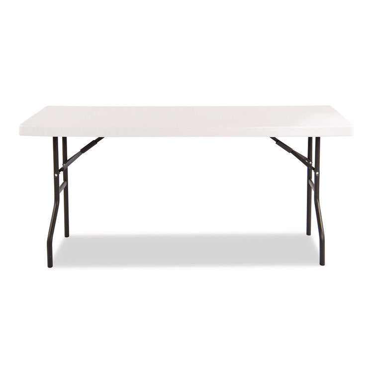 IndestrucTable Classic Folding Table, Rectangular, 60" x 18" x 29", Platinum