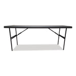 IndestrucTable Classic Folding Table, Rectangular, 72" x 24" x 29", Charcoal