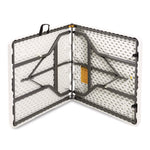 IndestrucTable Classic Bi-Folding Table, Rectangular, 60" x 30" x 29", Platinum