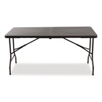 IndestrucTable Classic Bi-Folding Table, Rectangular, 60" x 30" x 29", Charcoal
