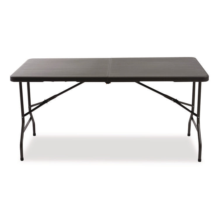 IndestrucTable Classic Bi-Folding Table, Rectangular, 60" x 30" x 29", Charcoal