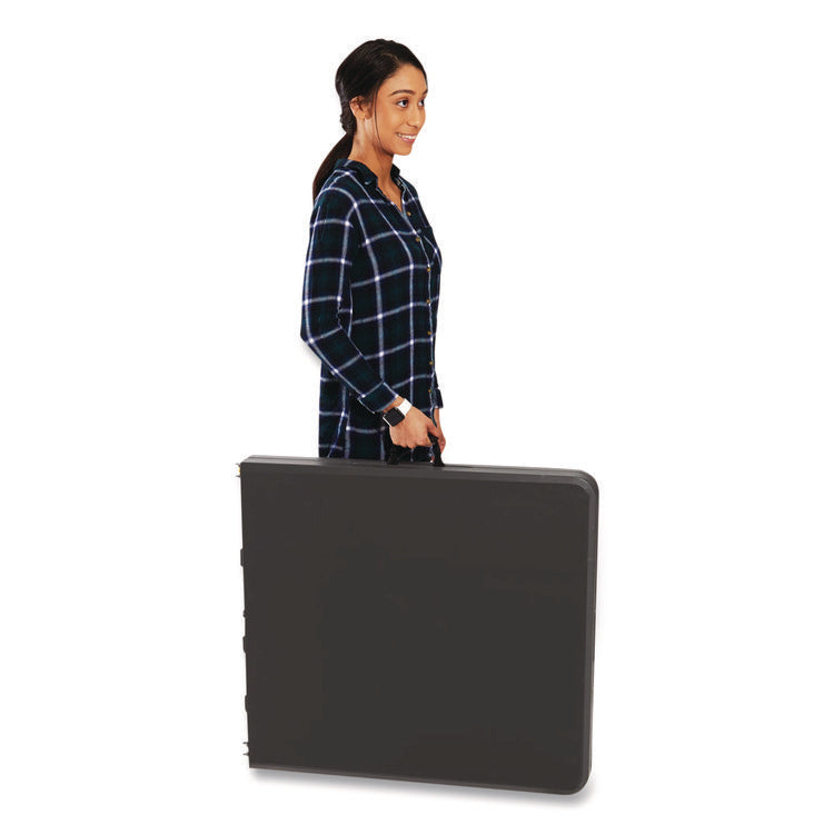 IndestrucTable Classic Bi-Folding Table, Rectangular, 60" x 30" x 29", Charcoal