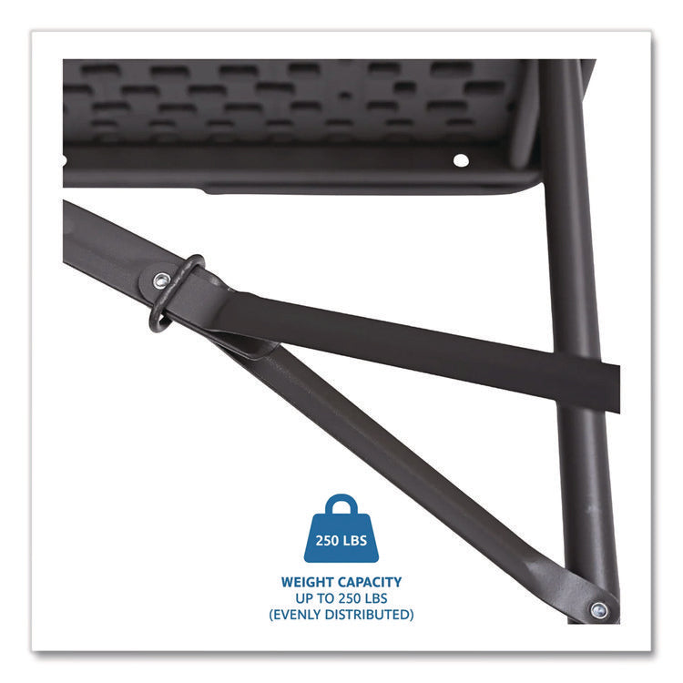 IndestrucTable Classic Bi-Folding Table, Rectangular, 60" x 30" x 29", Charcoal