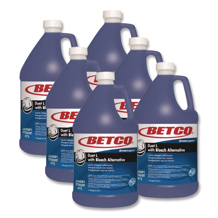 Symplicity Duet L Laundry Detergent, 1 gal, Fresh Scent, 4/Carton