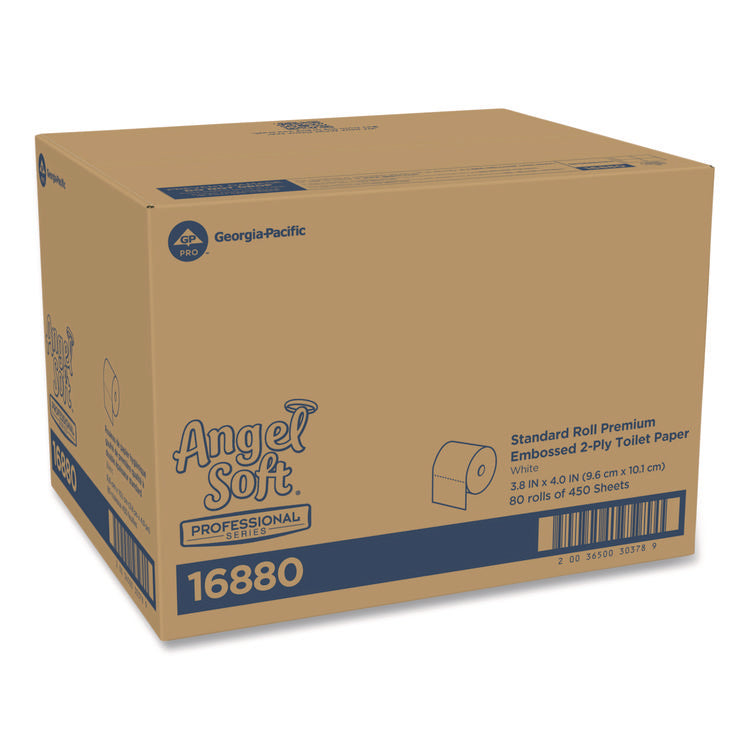 Angel Soft Ps Premium Bathroom Tissue, Septic Safe, 2-Ply, White, 450 Sheets/roll, 80 Rolls/carton