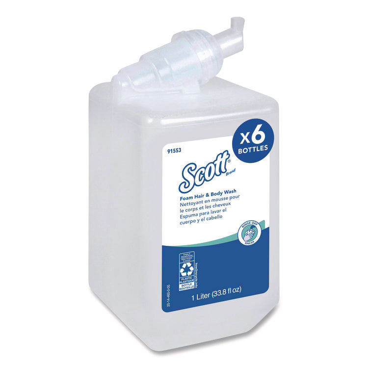 Pro Foam Hair and Body Wash, Floral Scent, 1,000 mL, 6/Carton