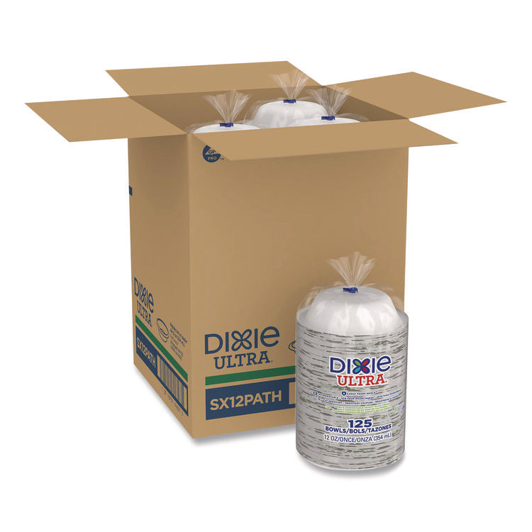 Pathways Heavyweight Paper Bowls, 12 Oz, Green/burgundy, 1,000/carton