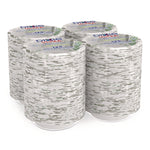 Pathways with Soak Proof Shield Heavyweight Paper Bowls, WiseSize, 12 oz, Green/Burgundy, 125/Pack, 4 Packs/Carton