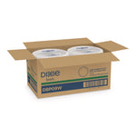 Paper Dinnerware, Plate, 8.5" dia, White, 125/Pack, 4/Carton