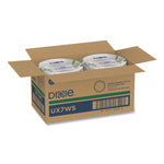 Pathways Soak-Proof Shield Mediumweight Paper Plates, WiseSize, 6.87" dia, Green/Burgundy, 125/Pack