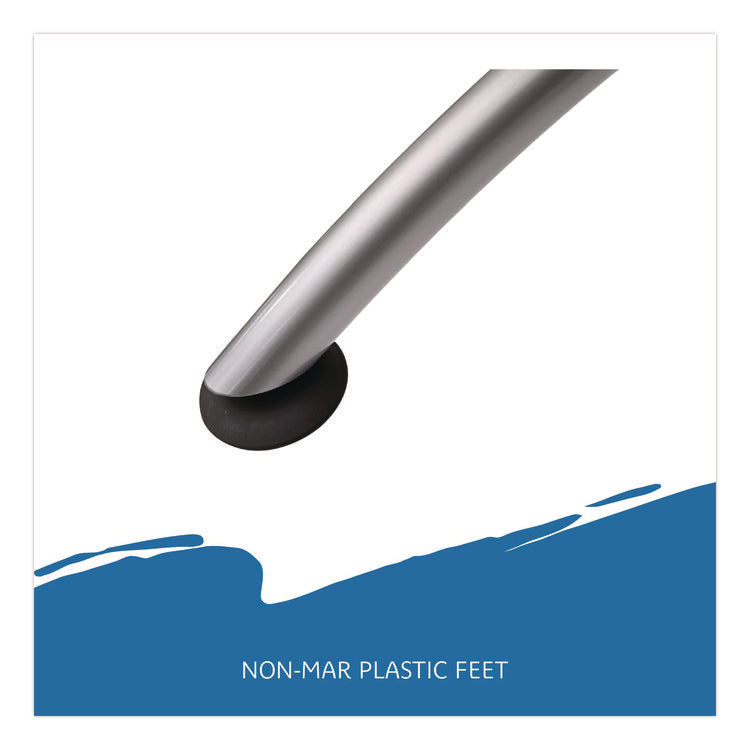 CafeWorks Cafe-Height Table, Square, 36" x 36" x 30", Gray/Silver