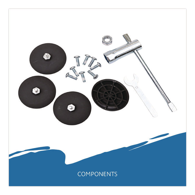 CafeWorks Cafe-Height Table, Square, 36" x 36" x 30", Gray/Silver