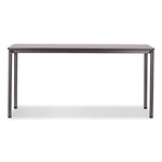 Maxx Legroom Wood Folding Table, Rectangular, 60" x 18" x 29.5", Gray/Charcoal