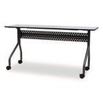 OfficeWorks Mobile Training Table, Rectangular, 60" x 18" x 29", Gray/Charcoal
