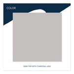 OfficeWorks Mobile Training Table, Rectangular, 72" x 18" x 29", Gray/Charcoal