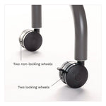 OfficeWorks Mobile Training Table, Rectangular, 72" x 18" x 29", Gray/Charcoal