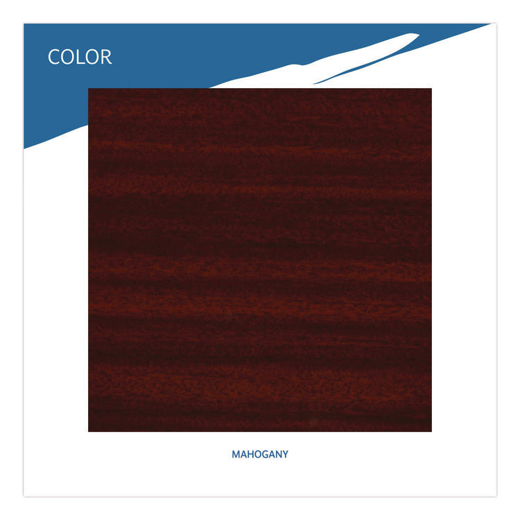 OfficeWorks Mobile Training Table, Rectangular, 60" x 18" x 29", Mahogany/Black