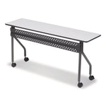 OfficeWorks Mobile Training Table, Rectangular, 72" x 18" x 29", Gray/Charcoal