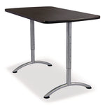 ARC Adjustable-Height Table, Rectangular, 60" x 30" x 30" to 42", Graphite/Silver