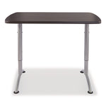 ARC Adjustable-Height Table, Rectangular, 60" x 30" x 30" to 42", Graphite/Silver