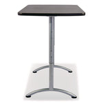 ARC Adjustable-Height Table, Rectangular, 60" x 30" x 30" to 42", Graphite/Silver