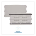 Rough n Ready Storage Cabinet, Four-Shelf, 36w x 22d x 72h, Platinum