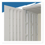 Rough n Ready Storage Cabinet, Four-Shelf, 36w x 22d x 72h, Platinum