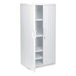 Rough n Ready Storage Cabinet, Four-Shelf, 36w x 22d x 72h, Platinum