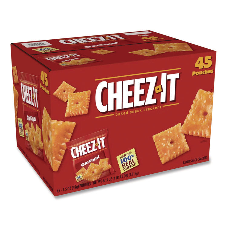 Cheez-It Crackers, Original, 1.5 Oz Pack, 45 Packs/carton