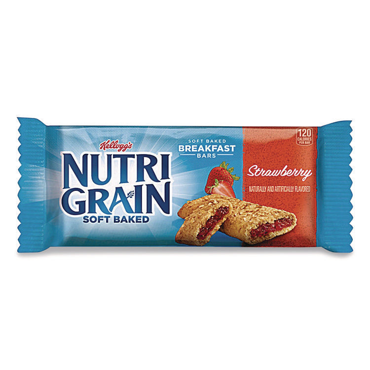 Nutri-Grain Soft Baked Breakfast Bars, Strawberry, 1.3 oz, 8/Box