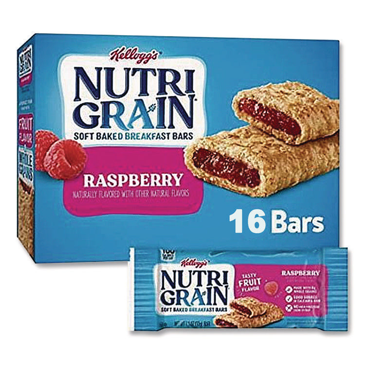 Nutri-Grain Soft Baked Breakfast Bars, Raspberry, Indv Wrapped 1.3 Oz Bar, 16/box