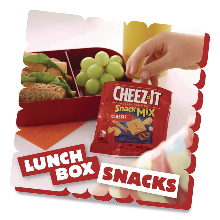 Snack Mix, Classic Cheese, 0.75 oz Bag, 12/Box