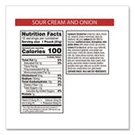 Cheez-It Snap'd Crackers, Cheddar Sour Cream And Onion, 2.2 Oz Pouch, 6/pack