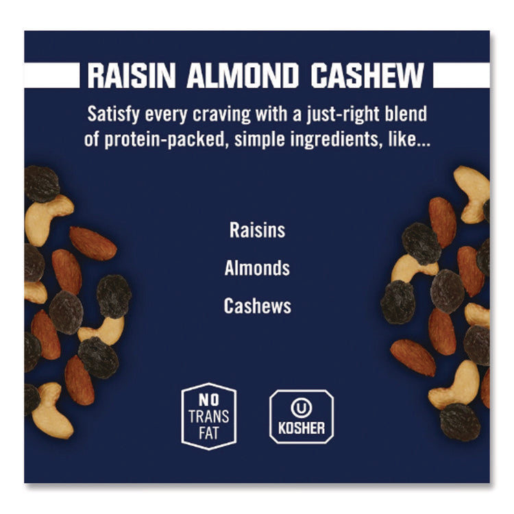 Fresh Harvest Trail Mix, Raisin Almond Cashew, 4.5 Oz Bag, 12/box