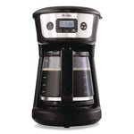 12-Cup Programmable Coffee Maker, Black/Stainless Steel