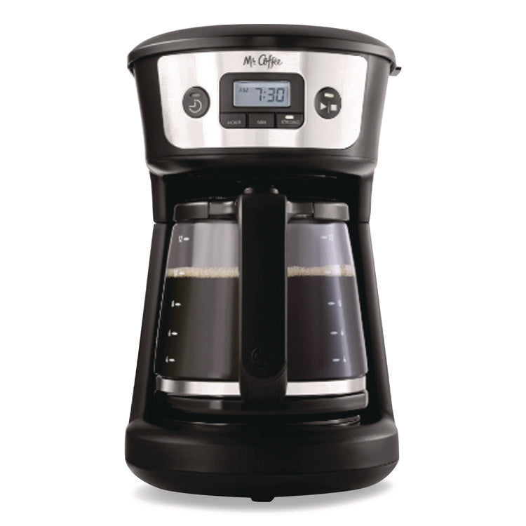 12-Cup Programmable Coffee Maker, Black/Stainless Steel