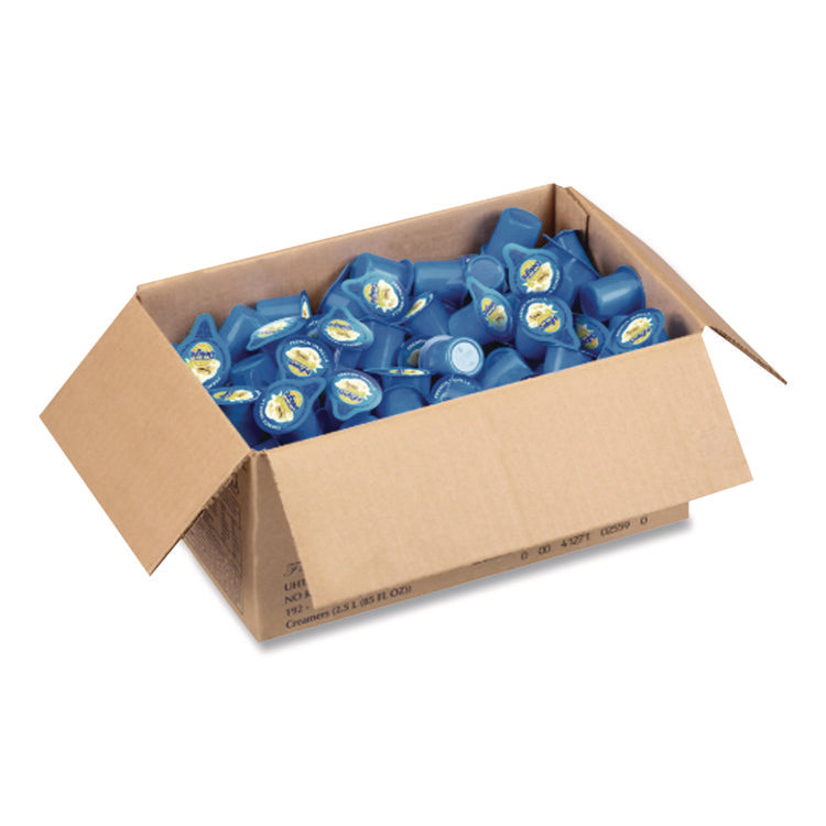 Flavored Liquid Non-Dairy Coffee Creamer, French Vanilla, 0.44 oz Mini Cups, 192/Carton