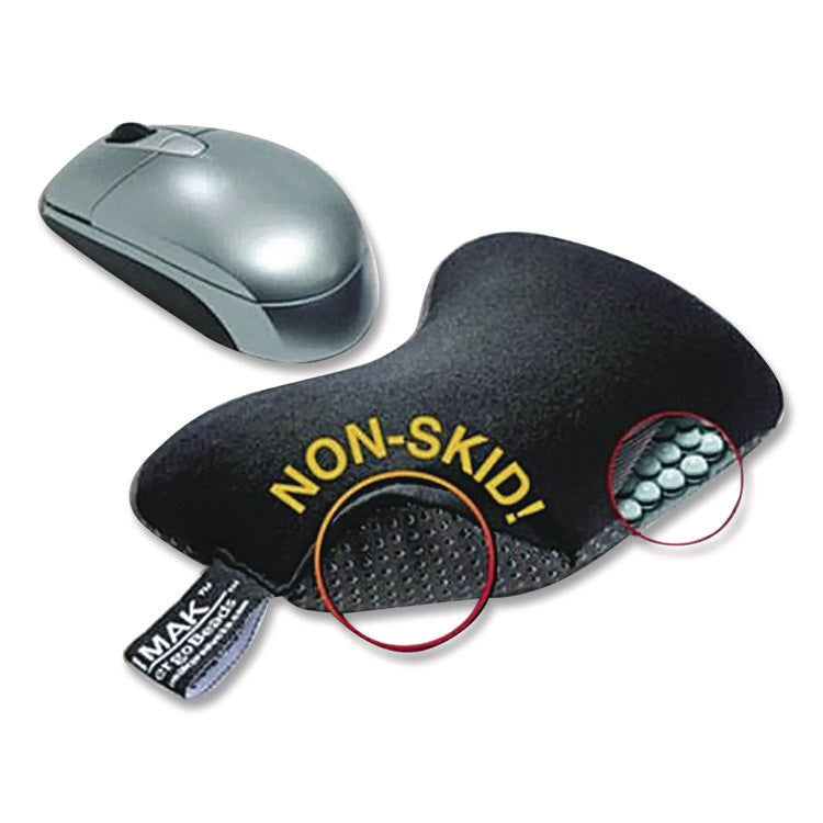 Nonskid Mouse Wrist Cushion, 7 X 5.3, Black