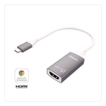 USB-C to HDMI Adapter, 5.71", Silver/White