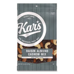 Fresh Harvest Trail Mix, Raisin Almond Cashew, 4.5 Oz Bag, 12/box