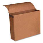 Recycled Redrope Wallets, 5.25" Expansion, 1 Section, Elastic Cord Closure, Letter Size, Redrope, 10/Box