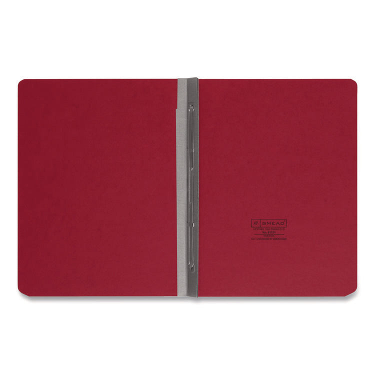 Prong Fastener Pressboard Report Cover, Side Opening, Two-Piece Prong Fastener, 3" Capacity, 8.5 x 11, Bright Red, 25/Box