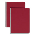 Prong Fastener Pressboard Report Cover, Side Opening, Two-Piece Prong Fastener, 3" Capacity, 8.5 x 11, Bright Red, 25/Box