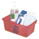 Cubby Bins, 12.2" x 7.8" x 5.1", Assorted Candy Colors, 5/Carton