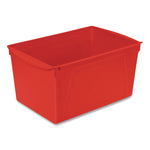 Double Xl Wide Interlocking Book Bins, 9.2" X 14.5" X 7", Assorted Bright Colors, 6/carton