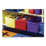Double Xl Wide Interlocking Book Bins, 9.2" X 14.5" X 7", Assorted Bright Colors, 6/carton